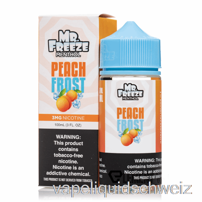 Peach Frost - Mr Freeze - 100ml 3mg Vape Ohne Nikotin